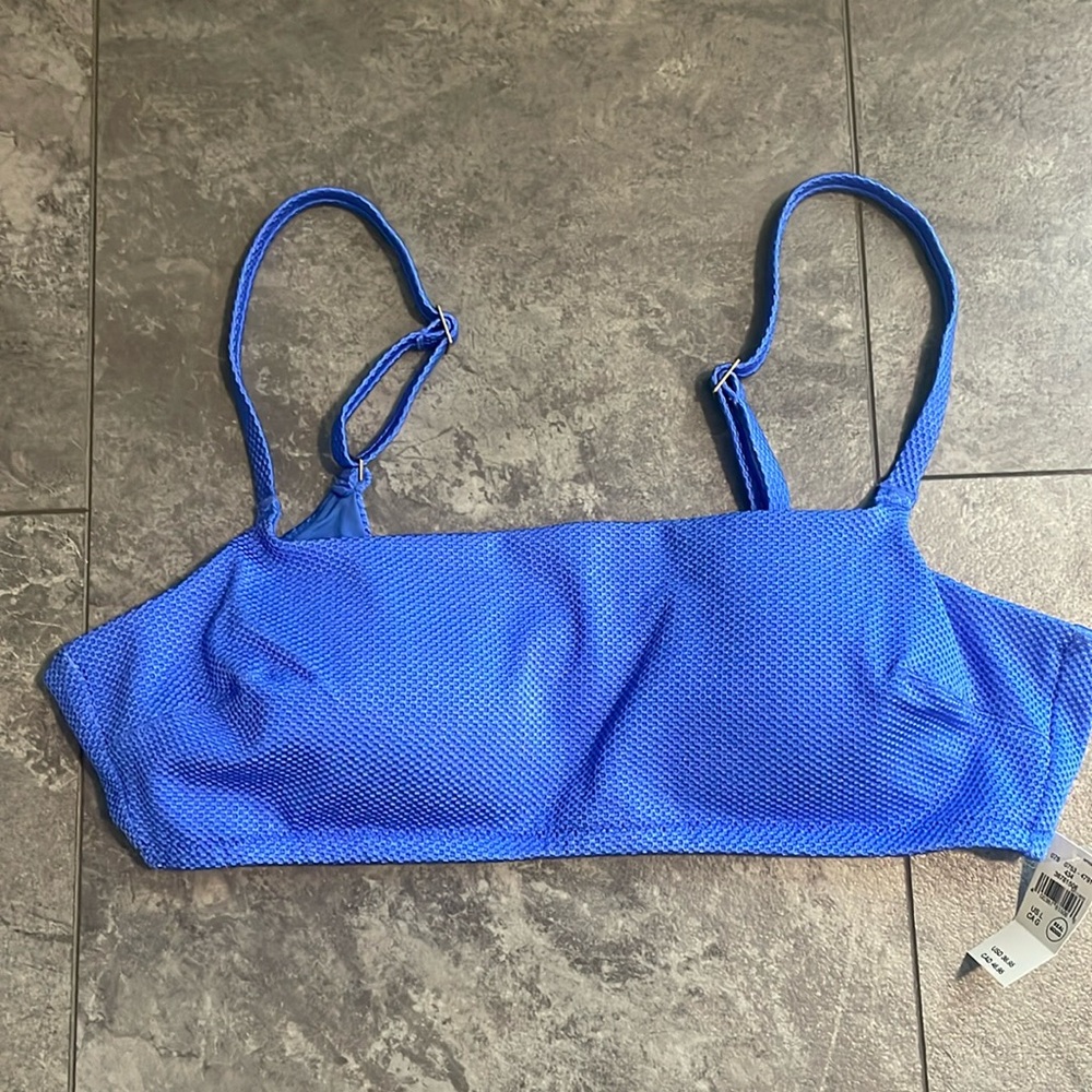 NWT Aerie 💙Blue Swimsuit Top L